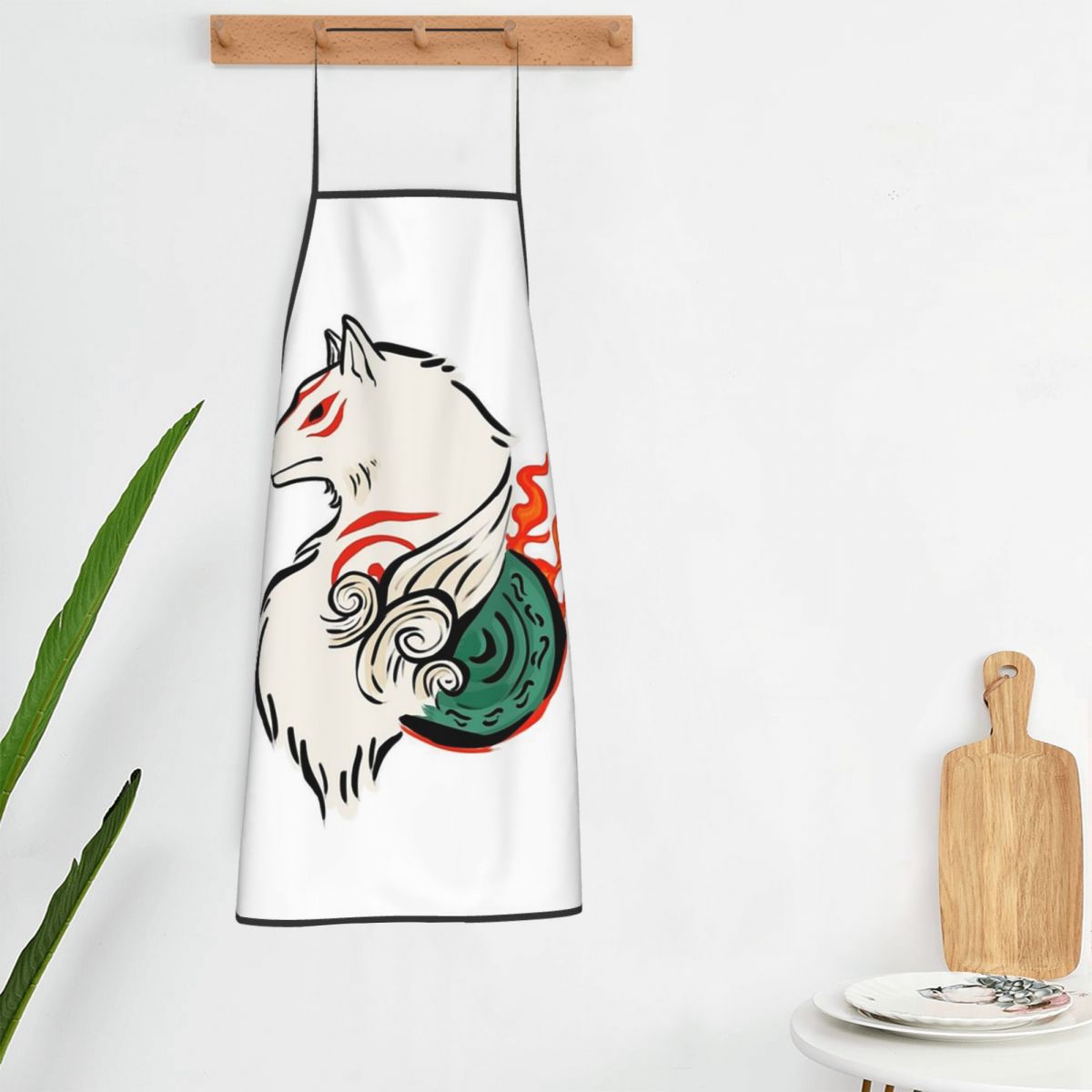Kitchen Baking Area - Copy Of Okami Sakura Apron Chef