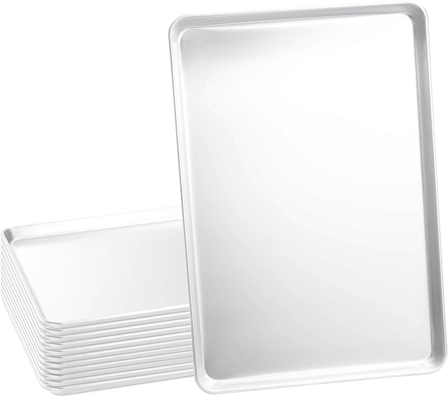 Kitchen Baking Tray Set - Full Size Commercial Aluminum Baking Sheet