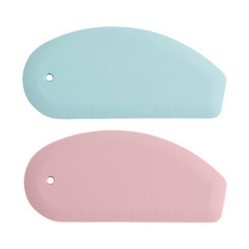 Bench Scraper Dough - AEE2-Silicone Bowl Scraper Flexible Curved Edge
