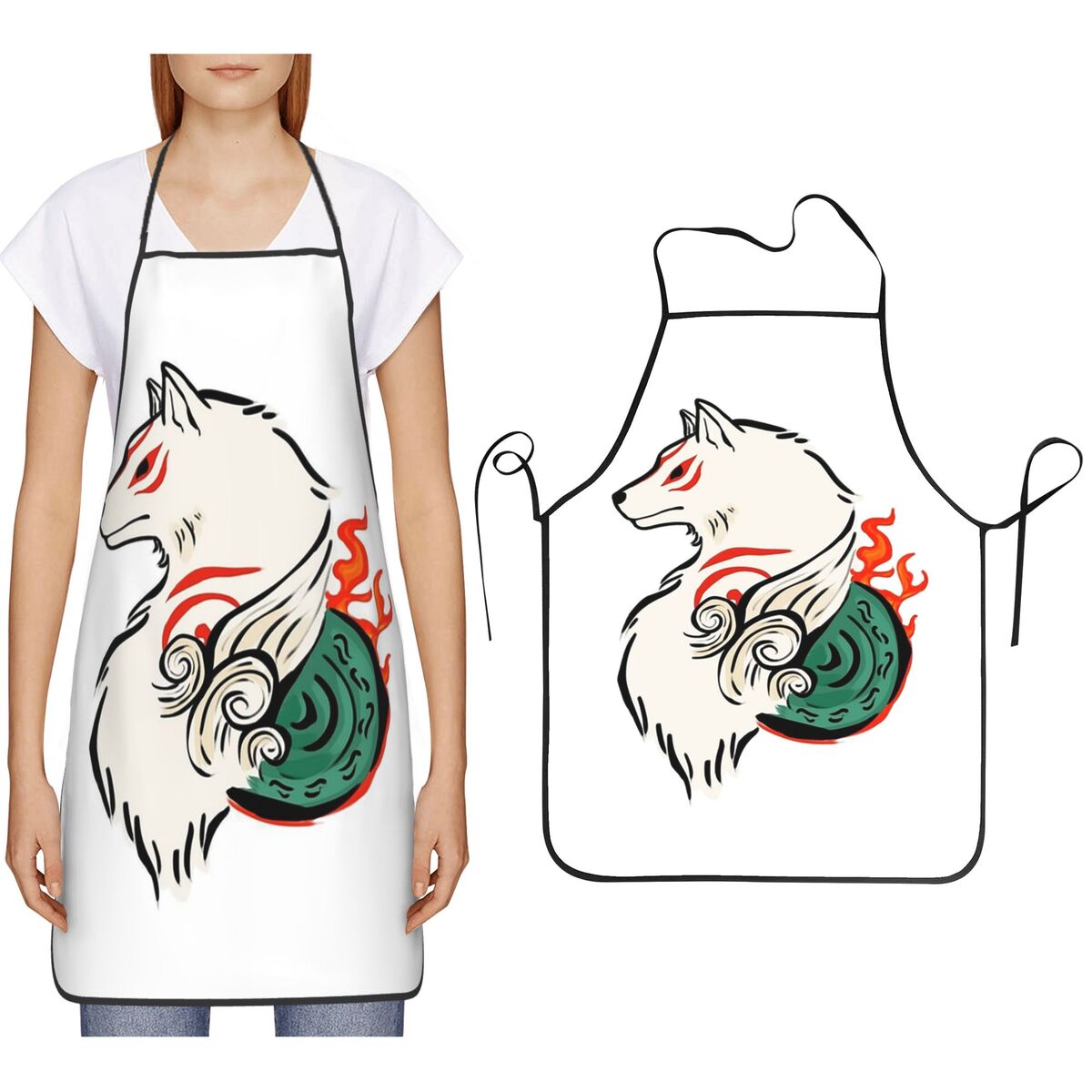 Copy Of Okami Sakura Apron Che - đánh giá và giá Kitchen Baking Area