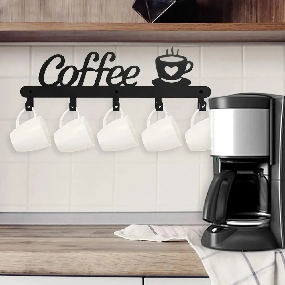 Metal Wall Mounted Coffee Mug  - đánh giá và giá Kitchen Baking Gifts