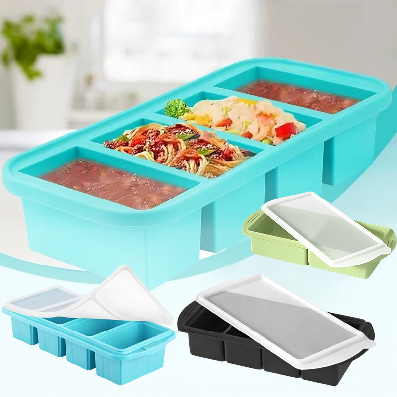 Large Silicone Ice Cube Mold w - đánh giá và giá Kitchen Baking Storage Containers