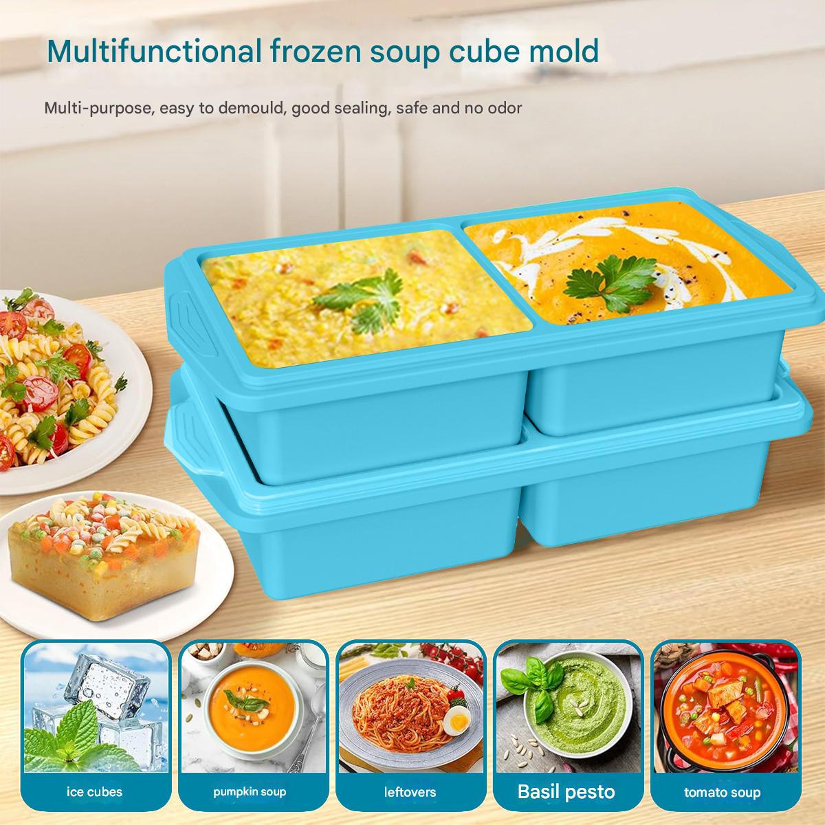 Large Silicone Ice Cube Mold w - đánh giá và giá Kitchen Baking Storage Containers