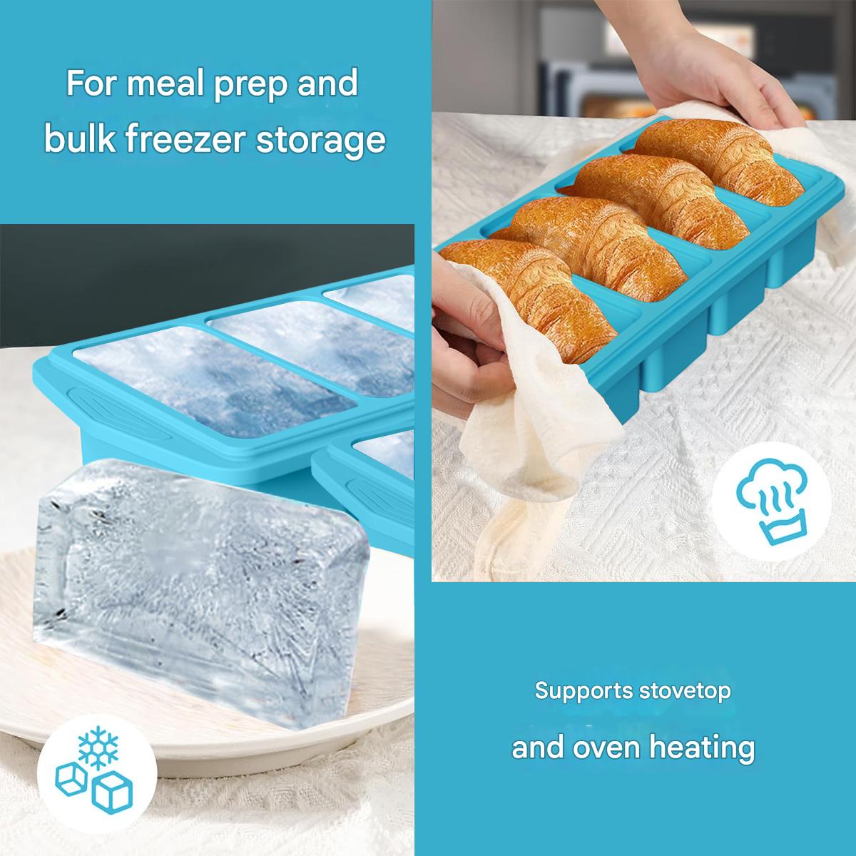 Large Silicone Ice Cube Mold w - đánh giá và giá Kitchen Baking Storage Containers