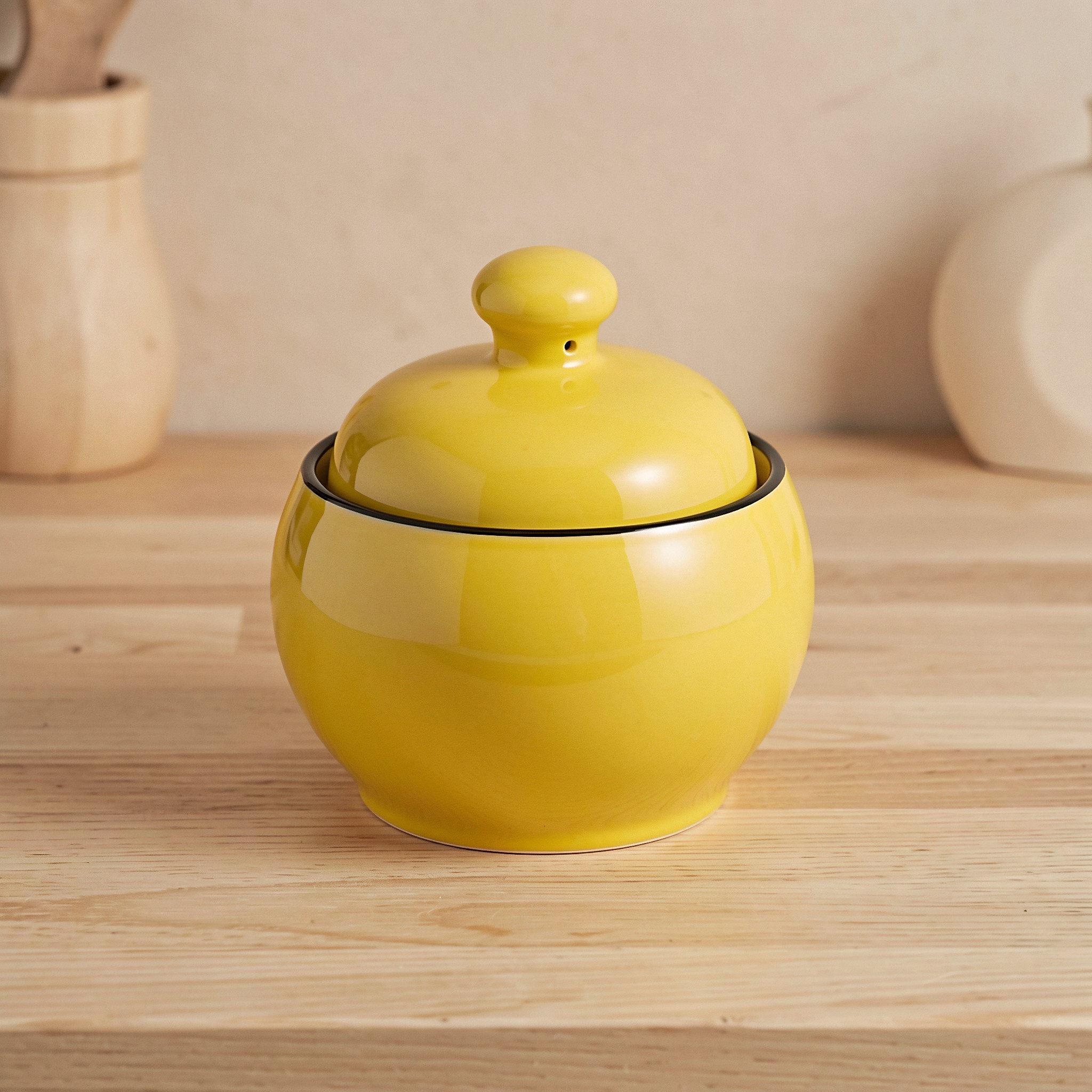 Ceramic Sugar Jar Drum Shape V - đánh giá và giá Kitchen Baking Storage Containers