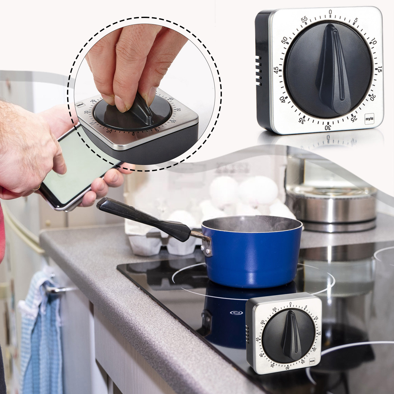Kitchen Magnetic Countdown Tim - đánh giá và giá Baking Kitchen Set Up