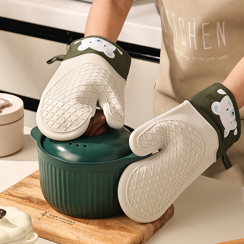 Silicone Heat Insulation Glove - đánh giá và giá Kitchen Baking Area