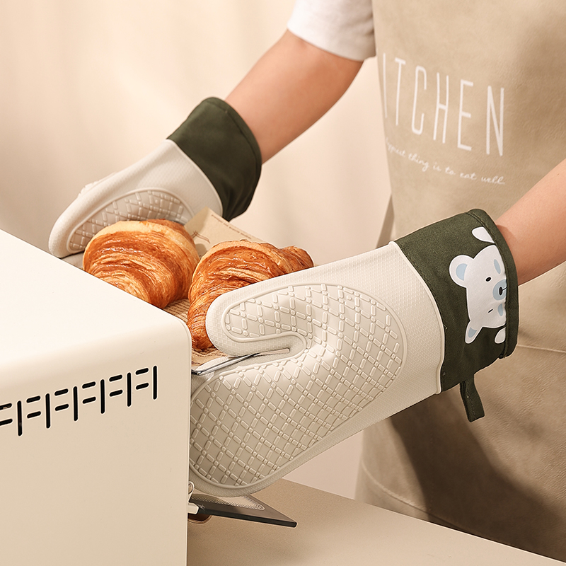 Silicone Heat Insulation Glove - đánh giá và giá Kitchen Baking Area