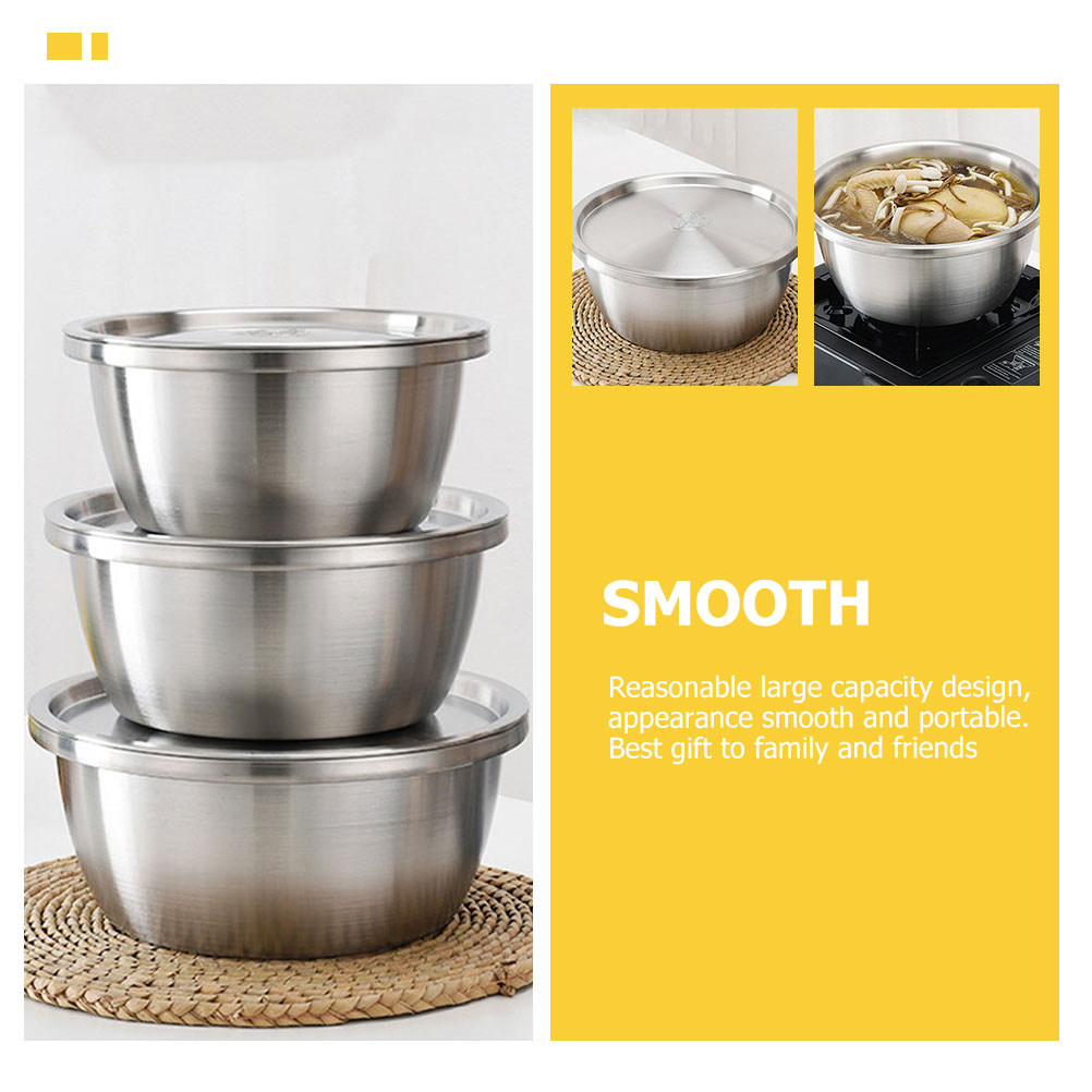 1Set Stainless Steel Mixing Bo - đánh giá và giá Kitchen Baking Storage Containers