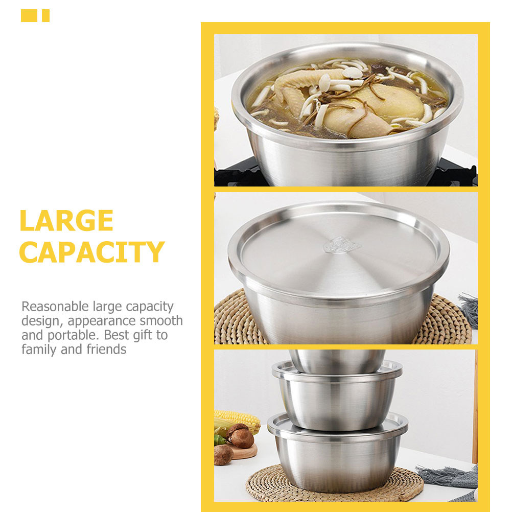 1Set Stainless Steel Mixing Bo - đánh giá và giá Kitchen Baking Storage Containers