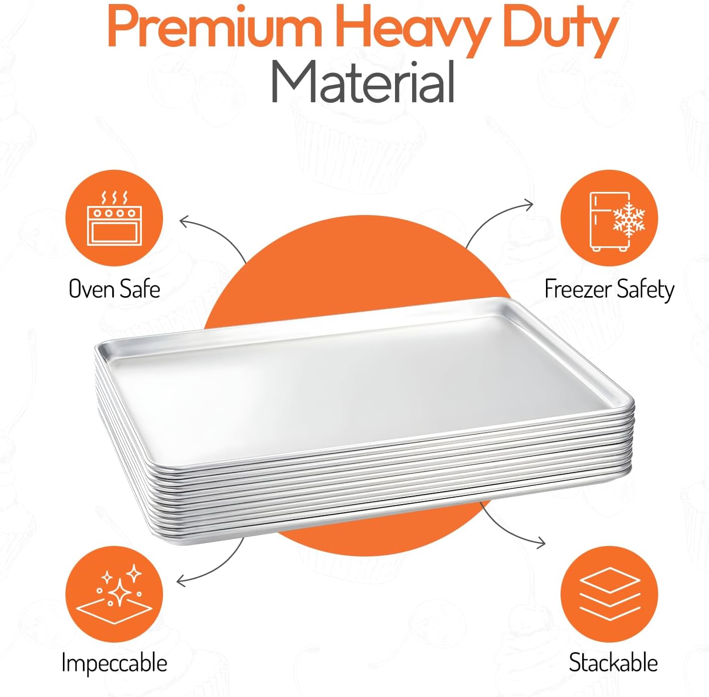 Full Size Commercial Aluminum  - đánh giá và giá Kitchen Baking Tray Set