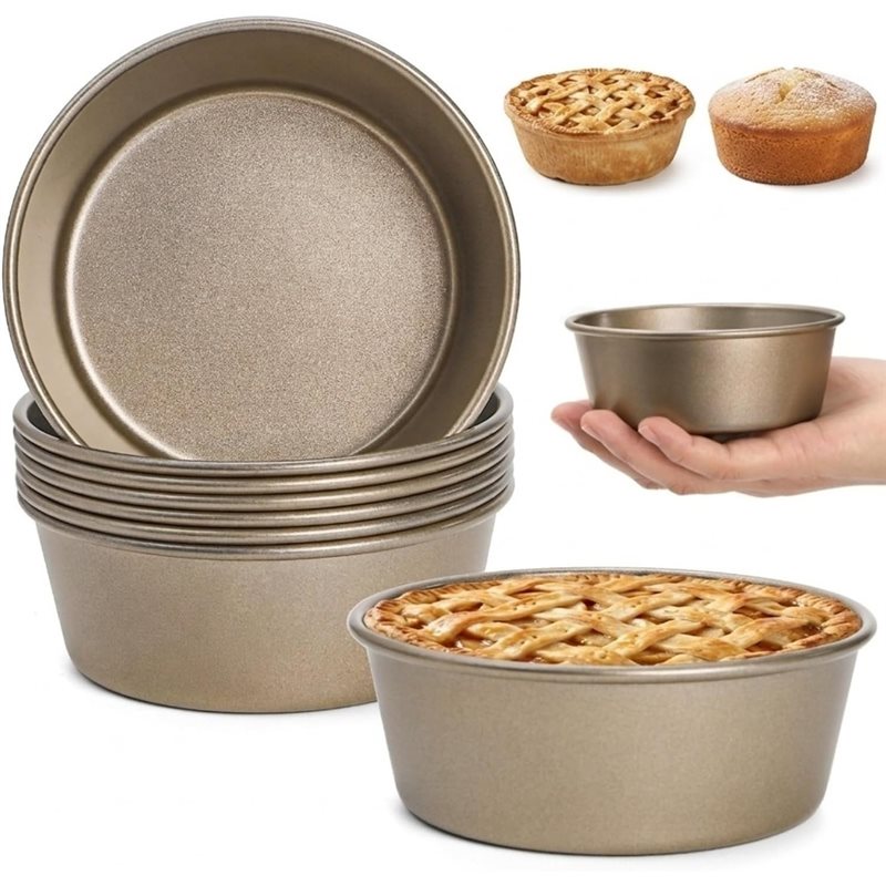 ABLN-Mini Pie Pans 8-Pack, 4-I - đánh giá và giá Muffin Tin Nonstick