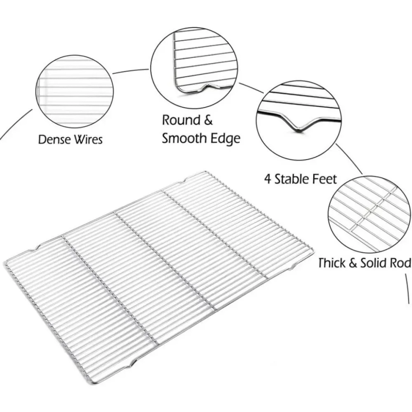 304 Stainless Steel Baking Tra - đánh giá và giá Kitchen Baking Tray Set