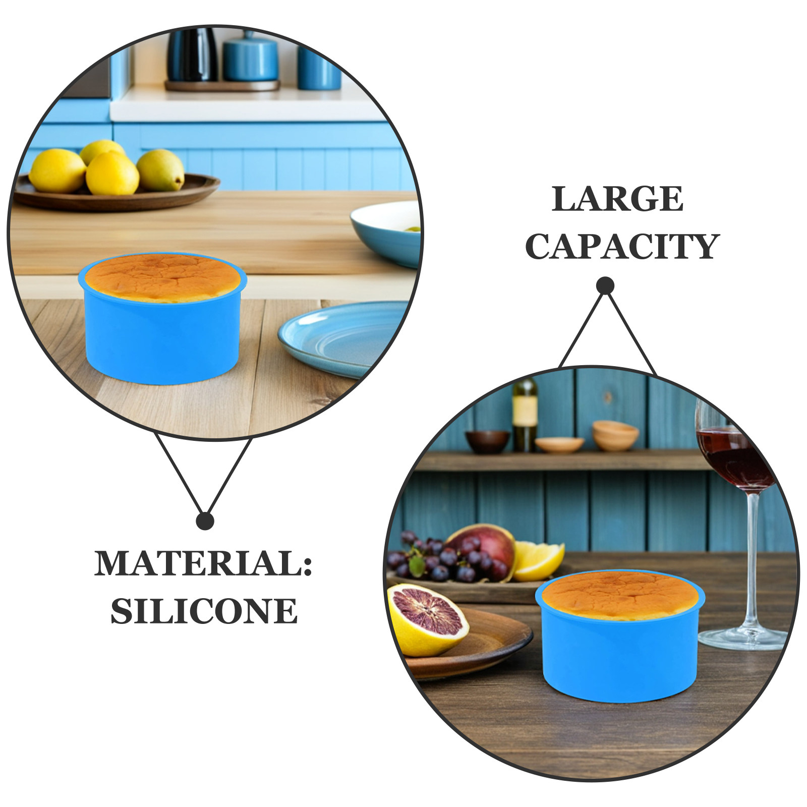 4Pcs Silicone Cake Mold Non-St - đánh giá và giá Muffin Tin Nonstick