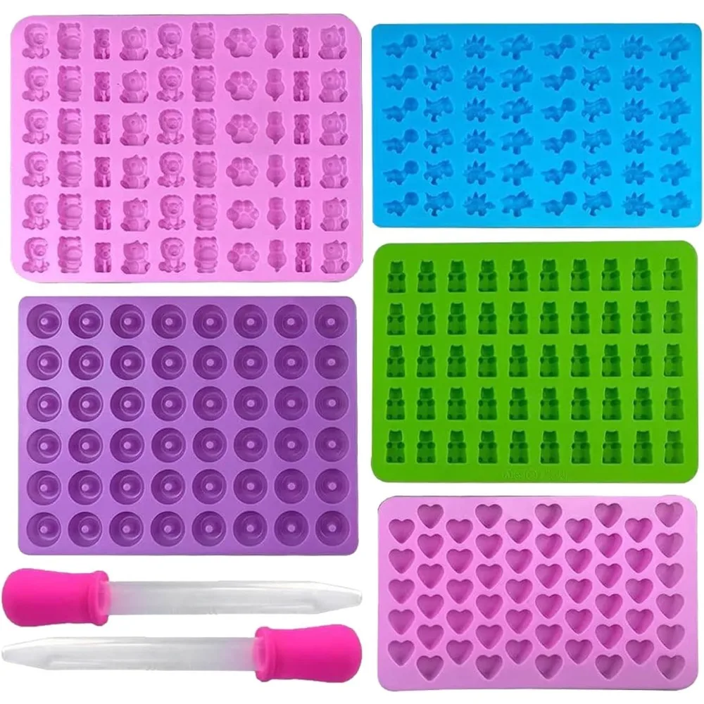 5Pcs Candy Silicone Moulds wit - đánh giá và giá Kitchen Baking Tray Set