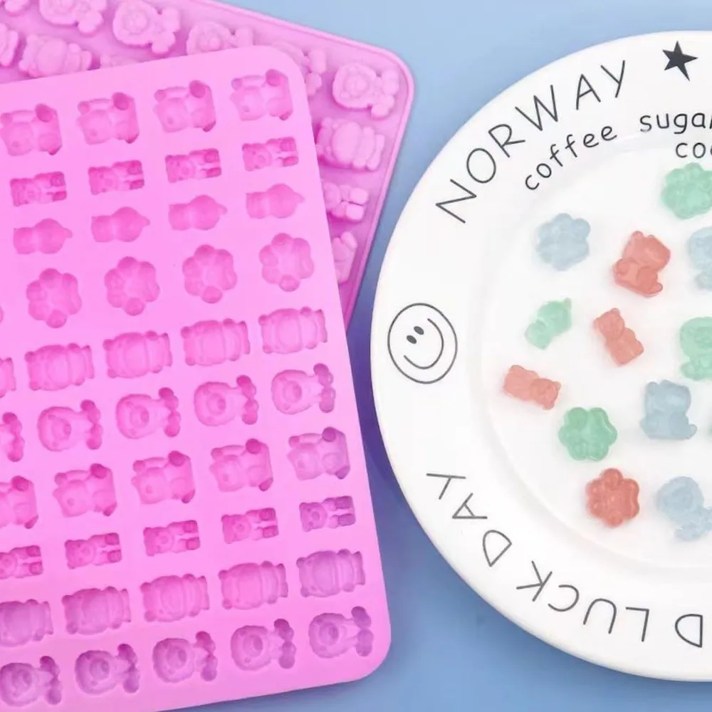 5Pcs Candy Silicone Moulds wit - đánh giá và giá Kitchen Baking Tray Set
